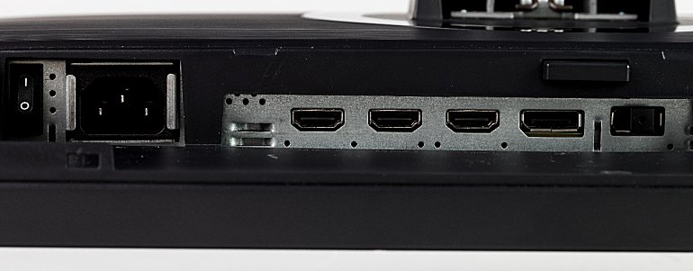 作为一款高端专业显示器,华硕 pa27ac提供了非常丰富的接口.